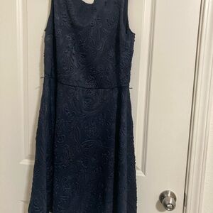 Cato Midnight Blue Textured Dress